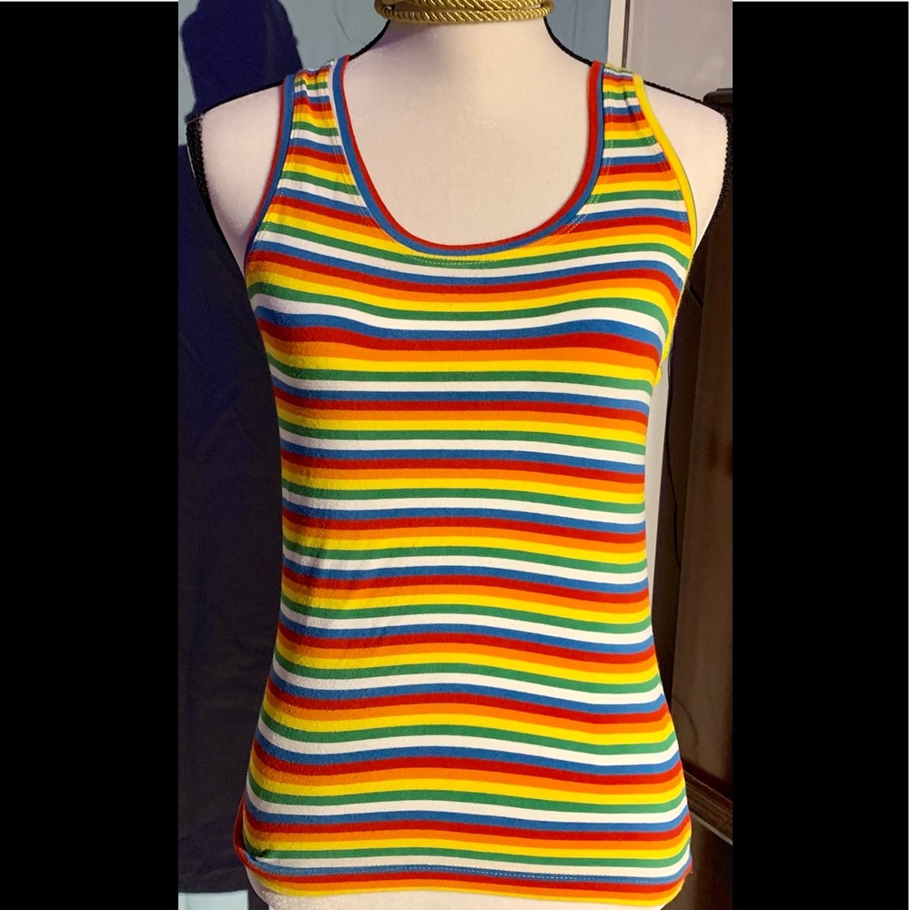 CHARLOTTE TARANTOLA Rainbow Tank Top